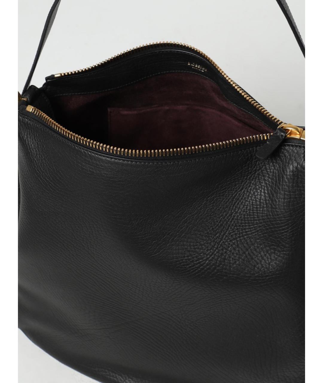 BURBERRY Черная кожаная сумка через плечо, фото 4