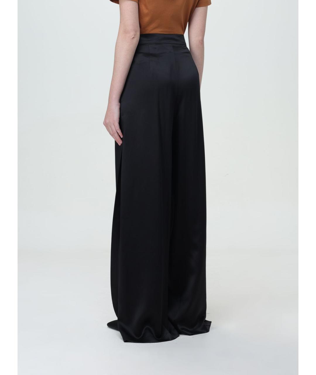 MAX MARA Черные прямые брюки, фото 4