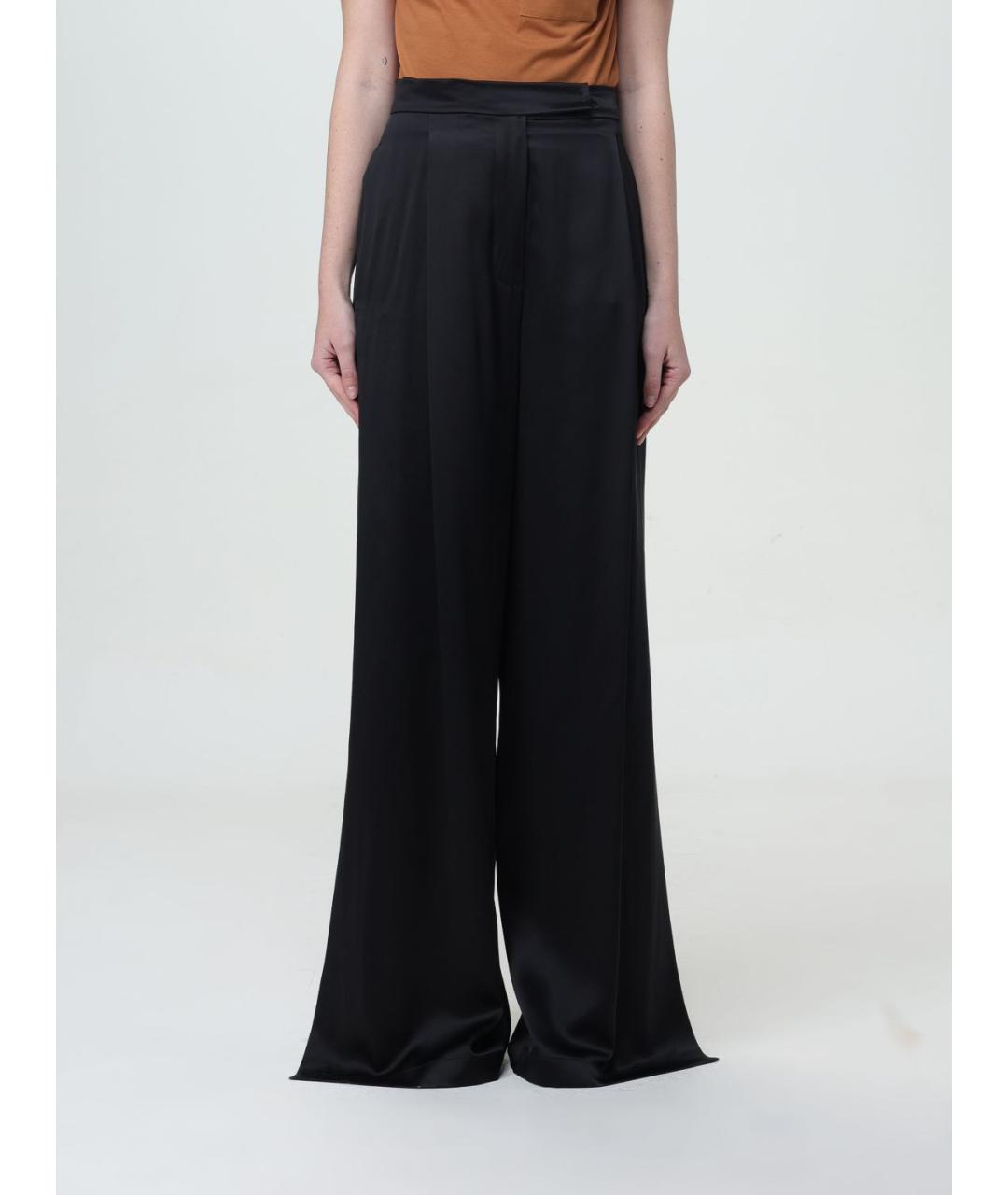 MAX MARA Черные прямые брюки, фото 2