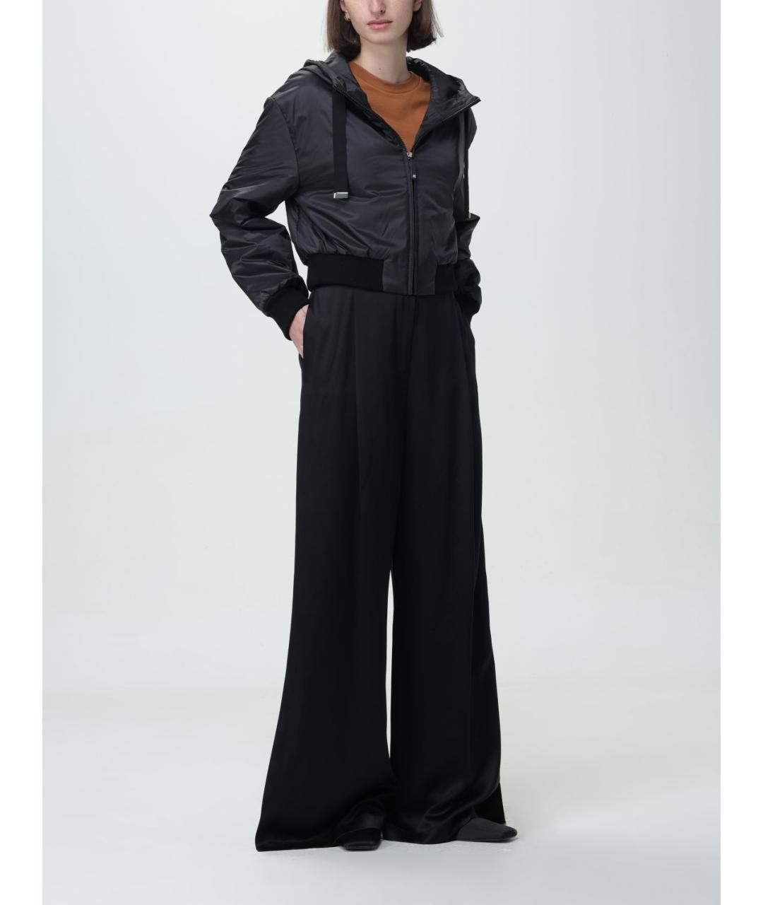 MAX MARA Черные прямые брюки, фото 3