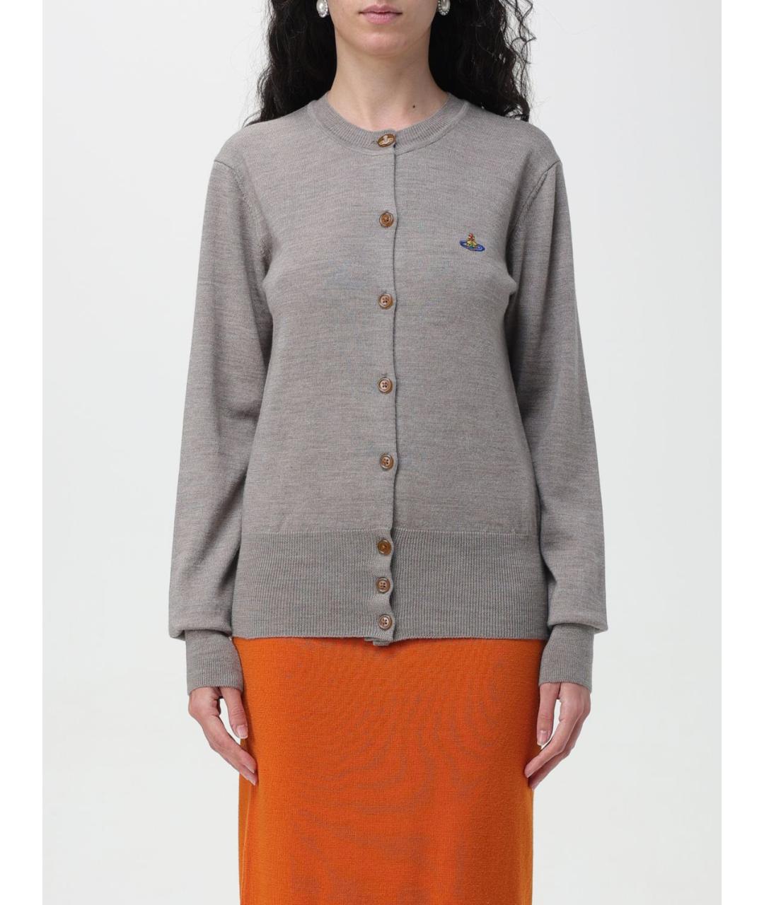 VIVIENNE WESTWOOD Серый кардиган, фото 6