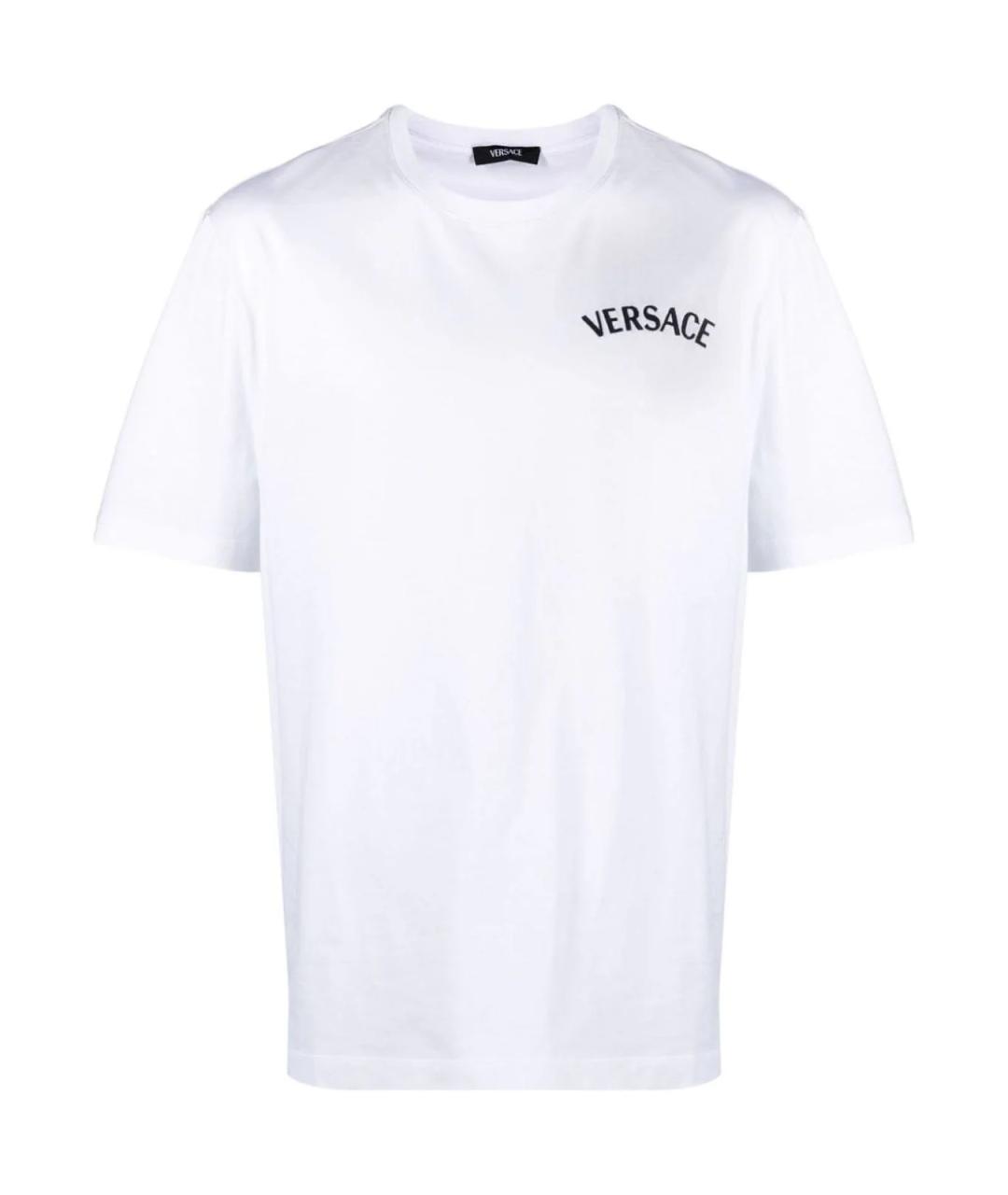 VERSACE Белая хлопковая футболка, фото 1