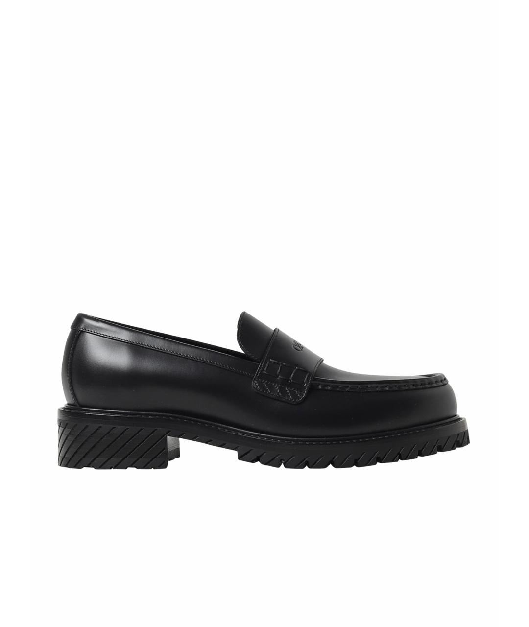 OFF-WHITE Черные лоферы, фото 1