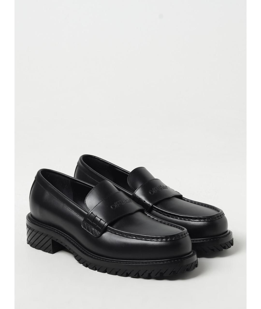 OFF-WHITE Черные лоферы, фото 2