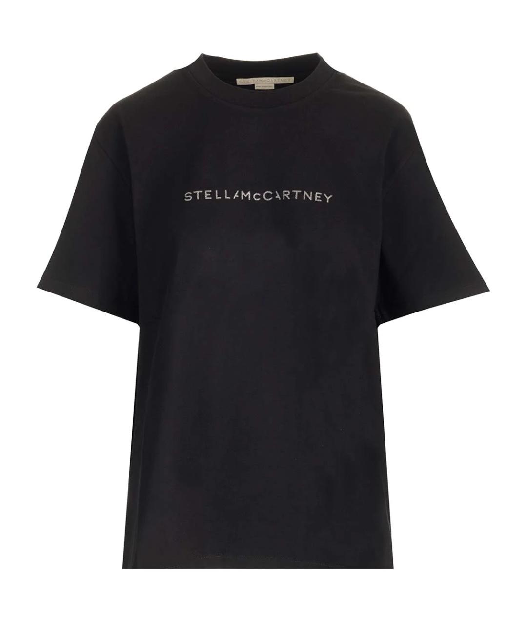 STELLA MCCARTNEY Черная хлопковая футболка, фото 1