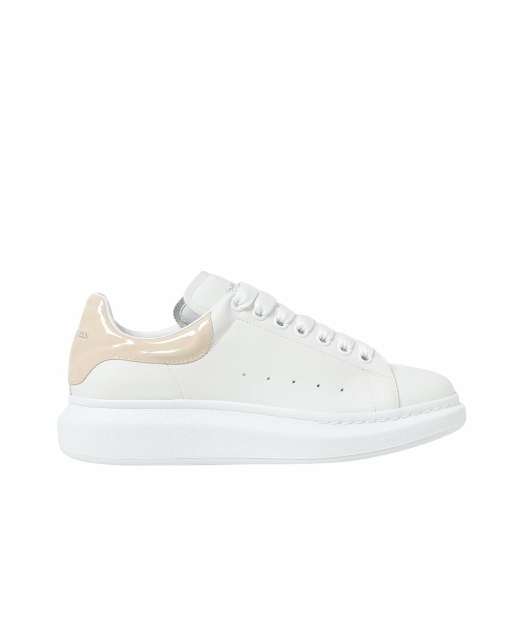 ALEXANDER MCQUEEN Белые кожаные низкие кроссовки / кеды, фото 1