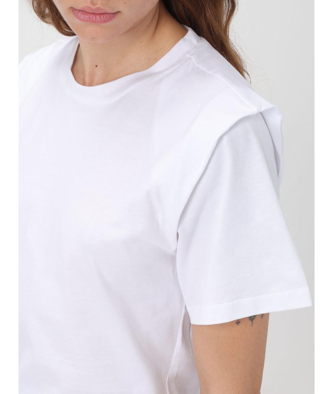 ISABEL MARANT Белая хлопковая футболка, фото 4