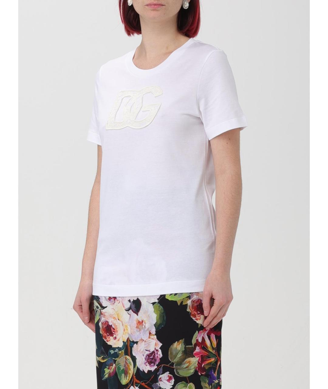 DOLCE&GABBANA Белая футболка, фото 5