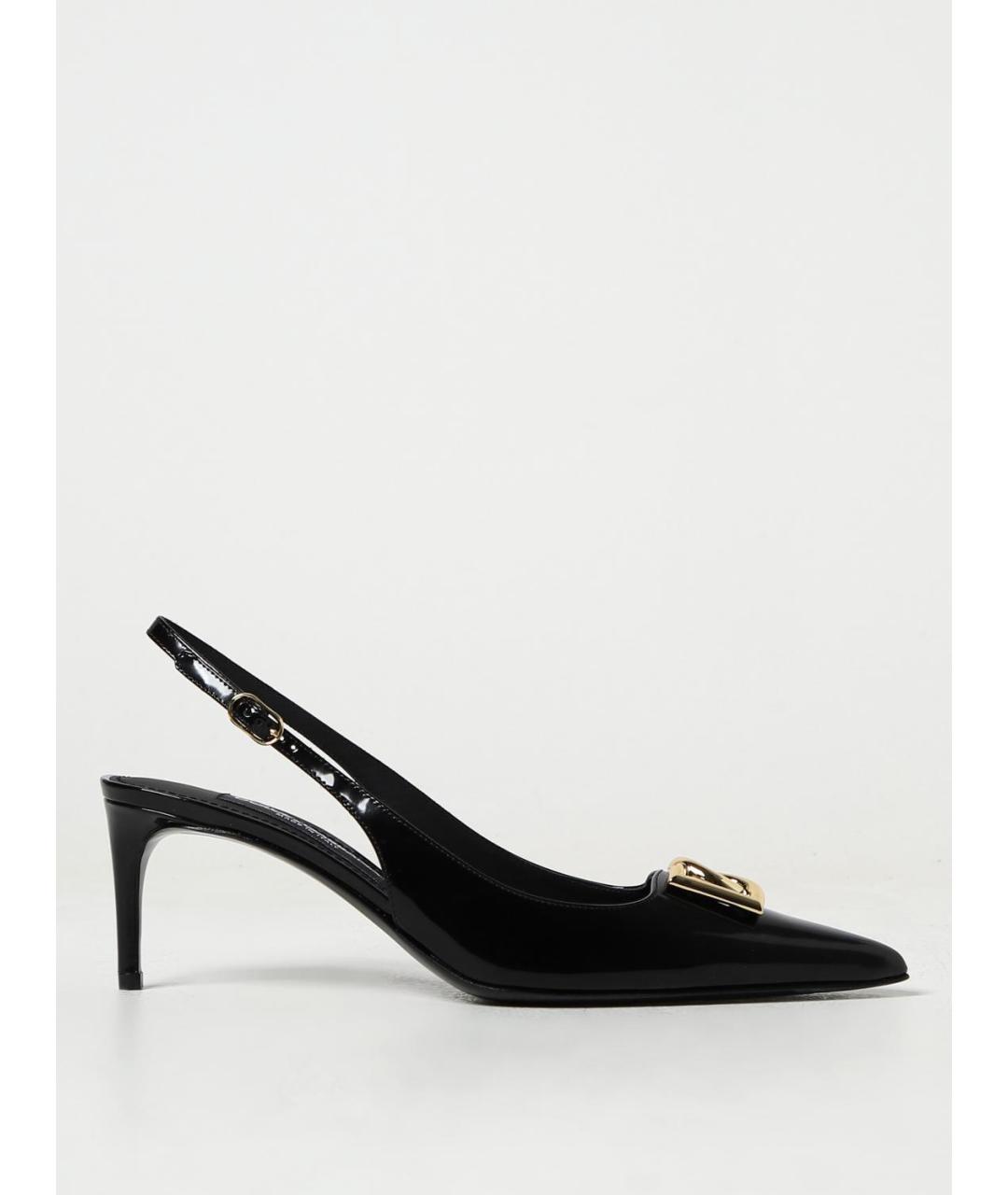 DOLCE&GABBANA Черные туфли из лакированной кожи, фото 5