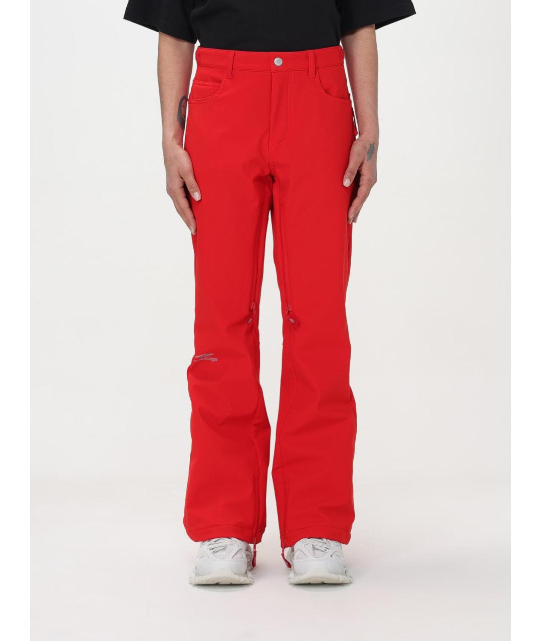 BALENCIAGA Красные прямые брюки, фото 6