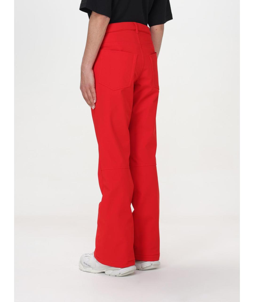 BALENCIAGA Красные прямые брюки, фото 3