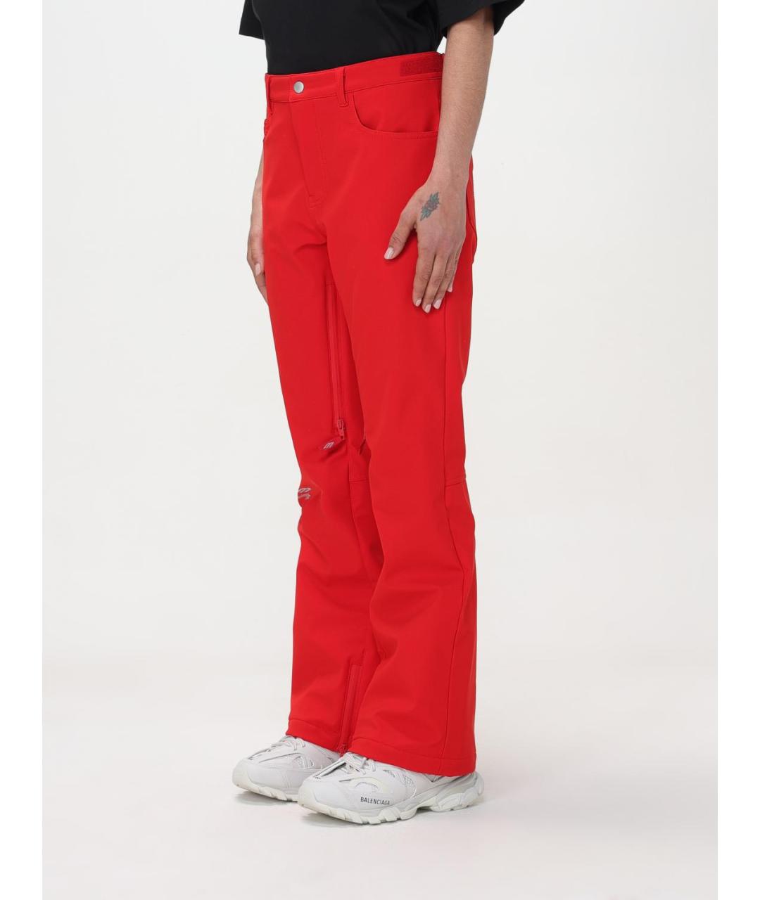 BALENCIAGA Красные прямые брюки, фото 4
