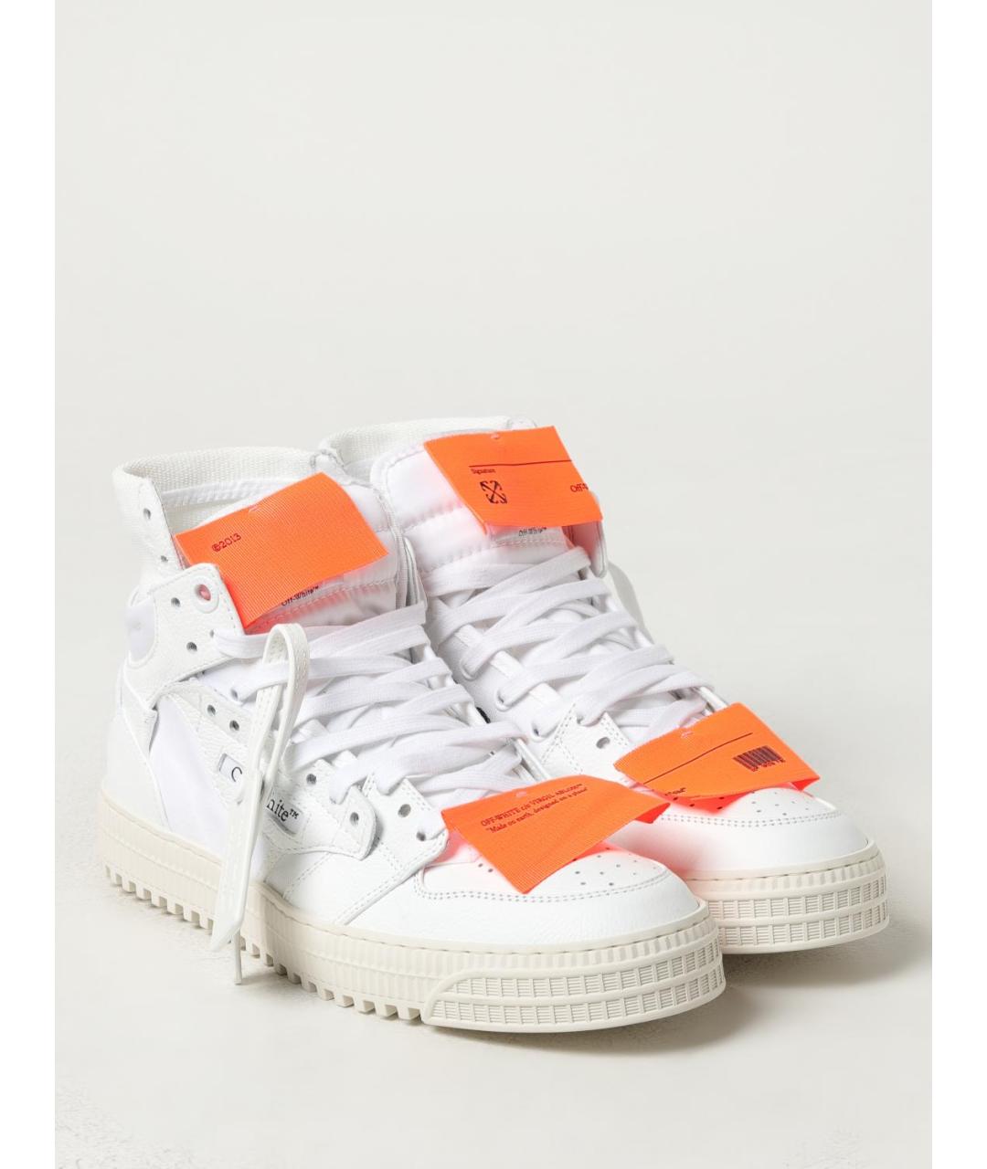 OFF-WHITE Белые низкие кроссовки / кеды, фото 2