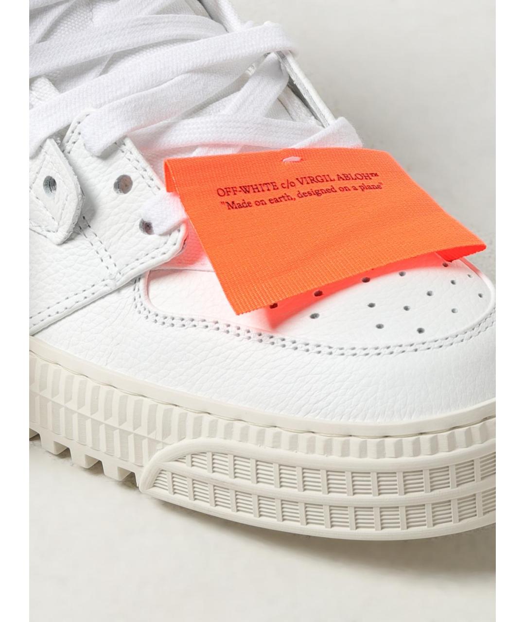 OFF-WHITE Белые низкие кроссовки / кеды, фото 4