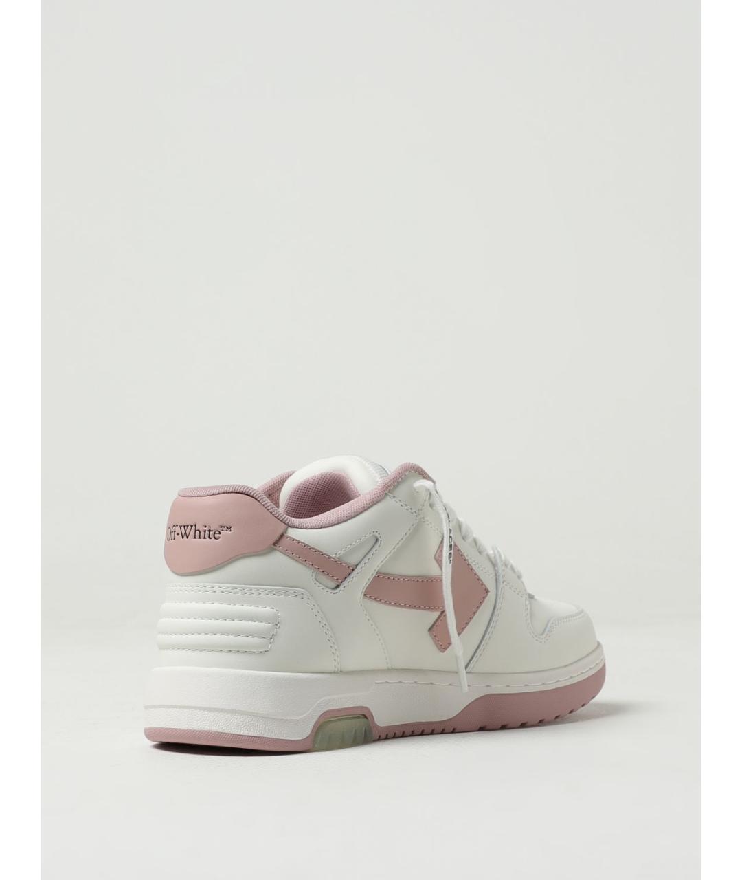 OFF-WHITE Белые кожаные кеды, фото 3