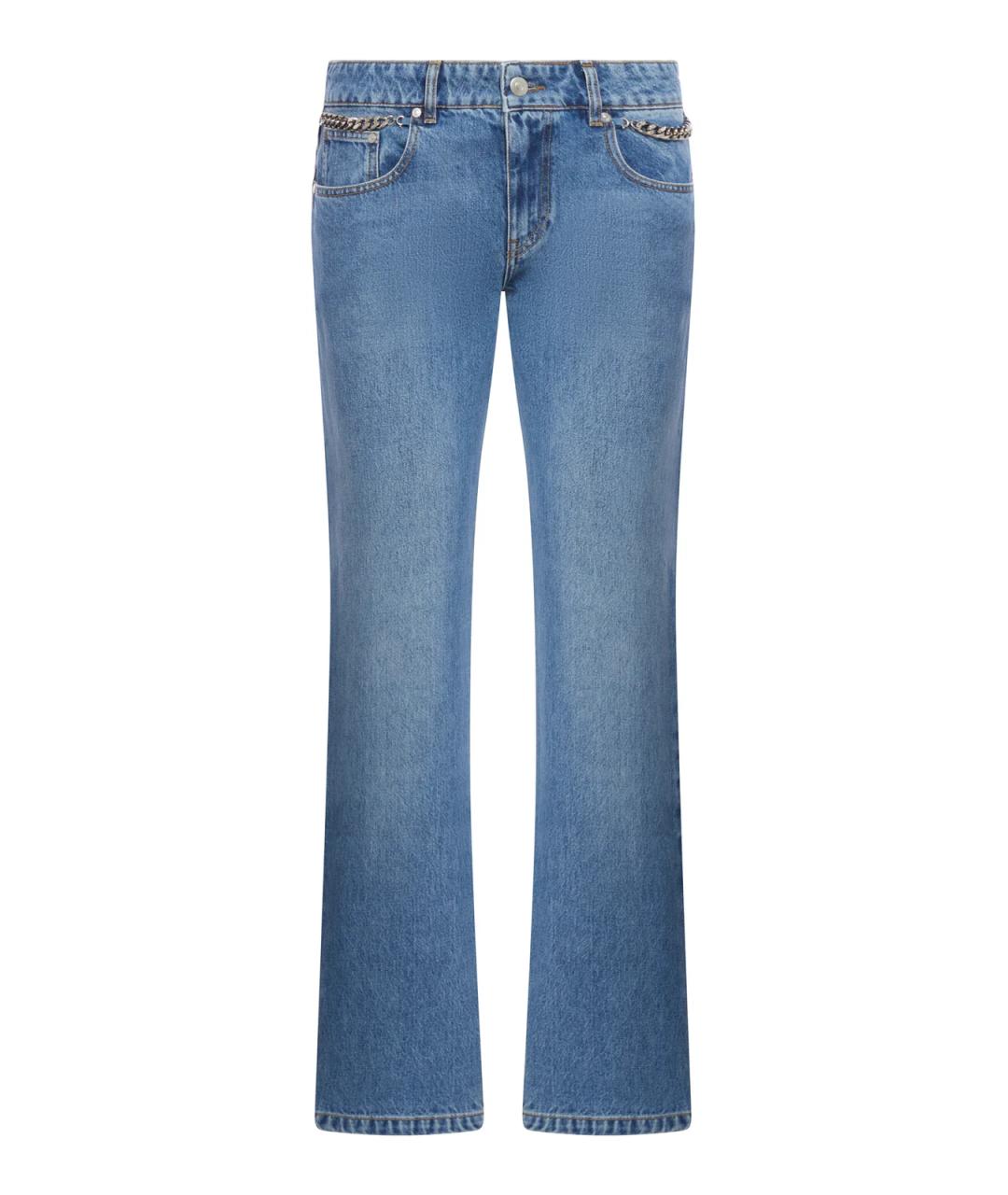 STELLA MCCARTNEY Синие хлопковые прямые джинсы, фото 1