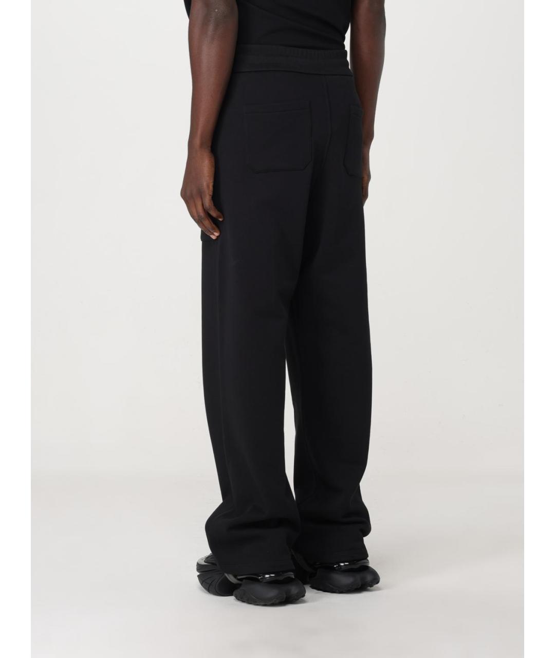 BALMAIN Черные хлопковые повседневные брюки, фото 4