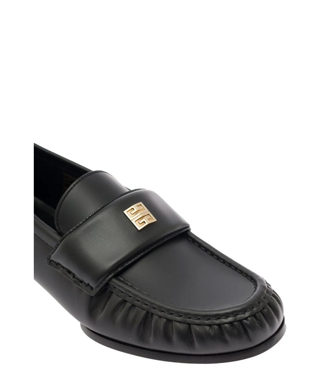 GIVENCHY Черные кожаные лоферы, фото 4