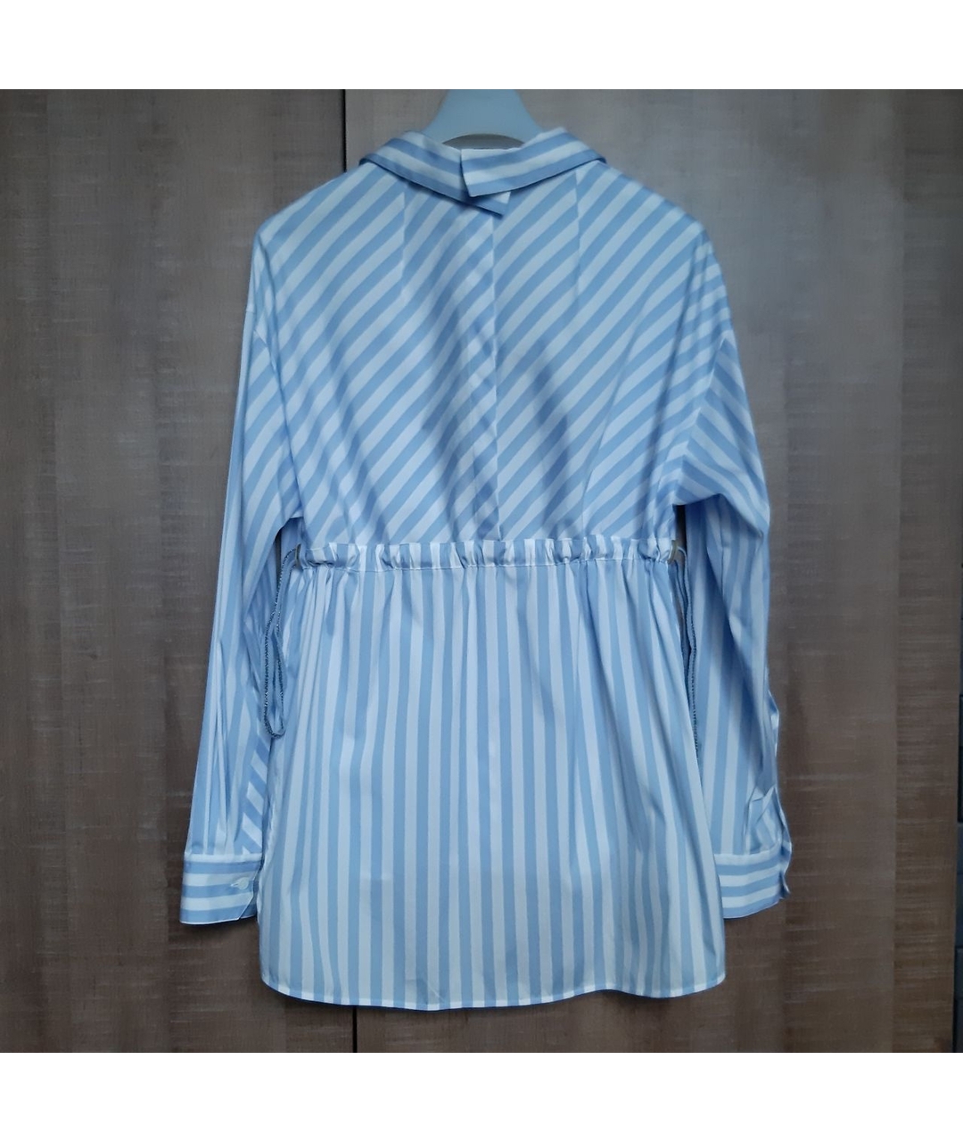 LORENA ANTONIAZZI Голубая хлопко-эластановая рубашка, фото 2