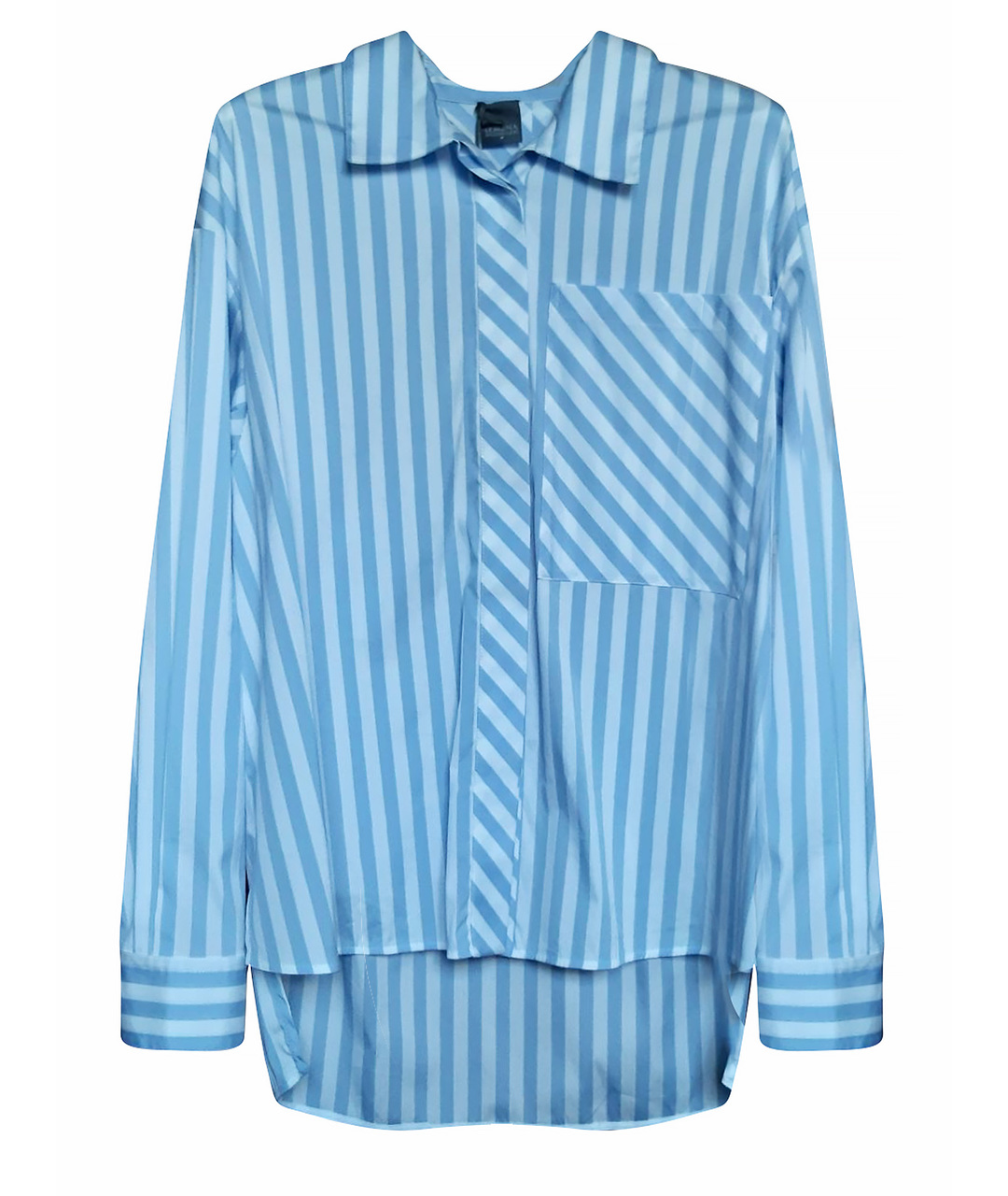 LORENA ANTONIAZZI Голубая хлопко-эластановая рубашка, фото 1