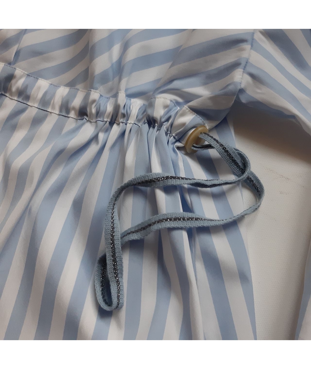 LORENA ANTONIAZZI Голубая хлопко-эластановая рубашка, фото 4
