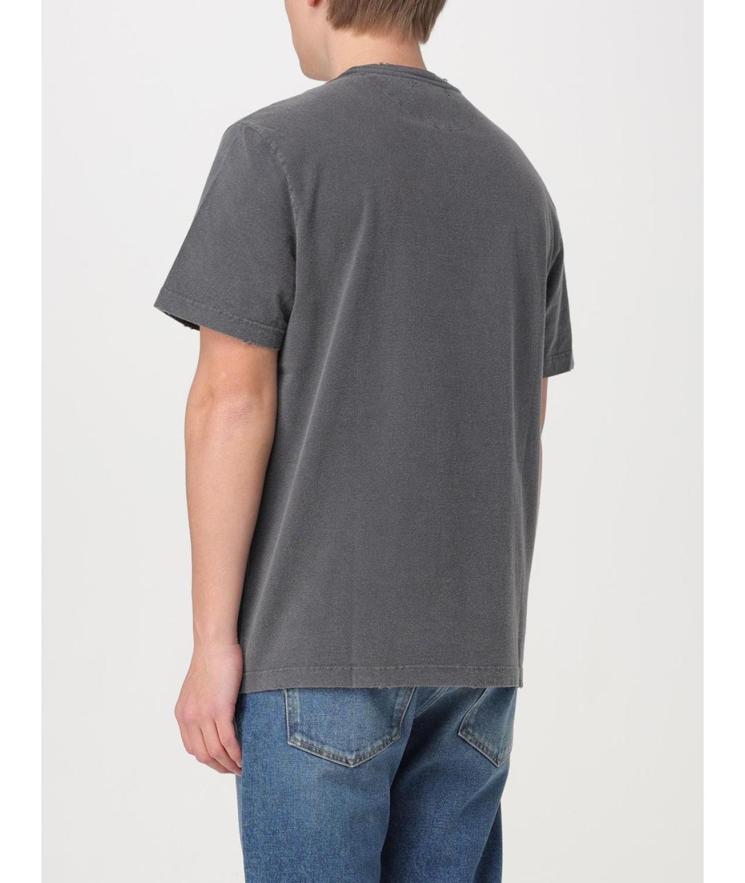 GOLDEN GOOSE DELUXE BRAND Серая футболка, фото 4