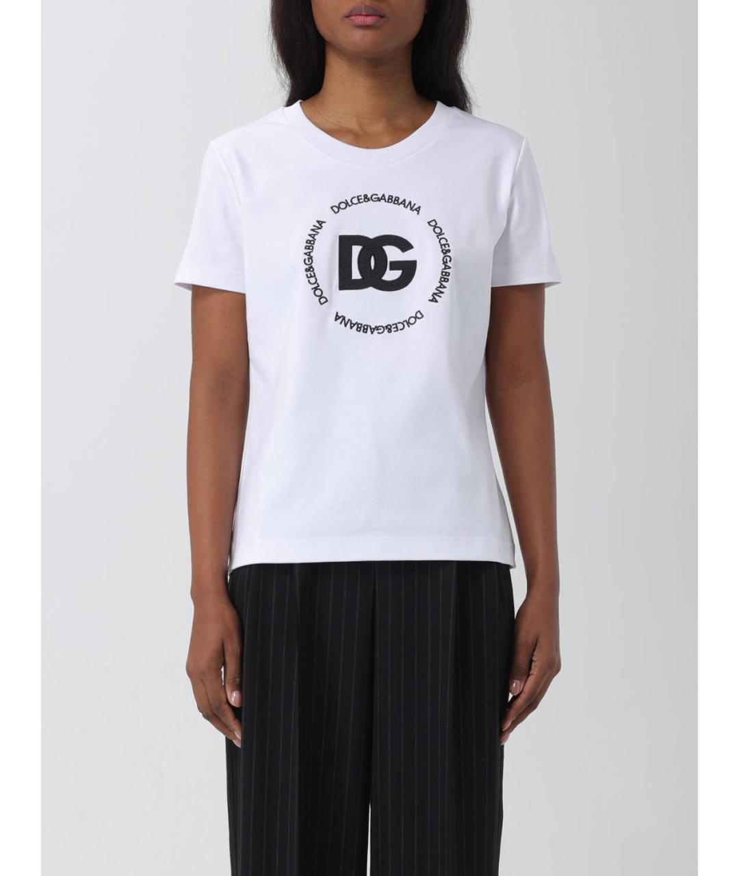 DOLCE&GABBANA Белая футболка, фото 2