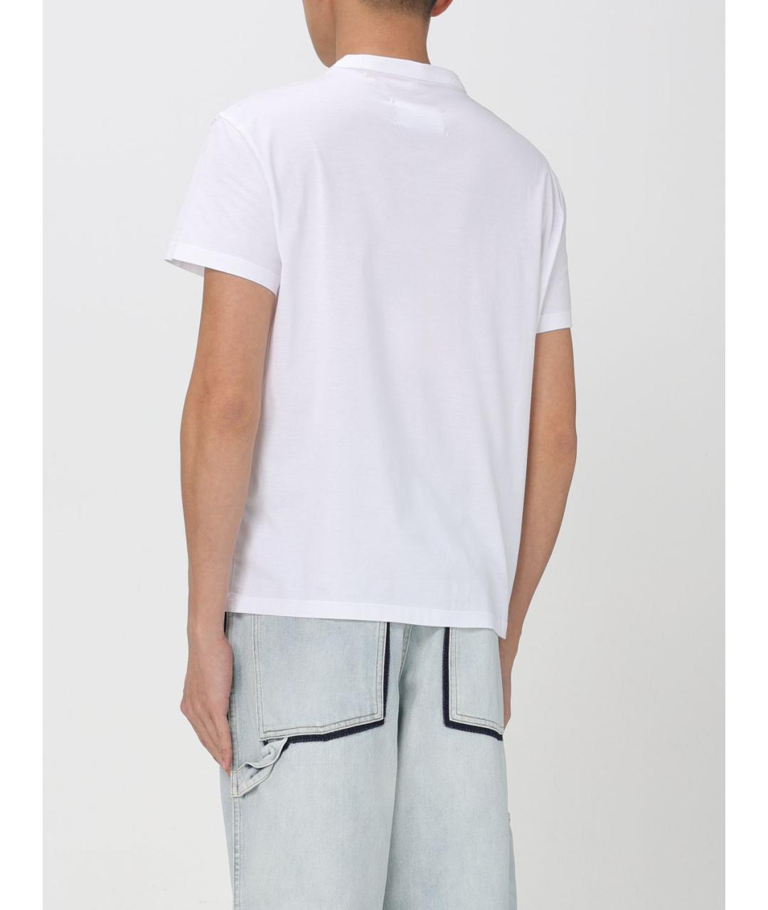 MAISON MARGIELA Белая хлопковая футболка, фото 4
