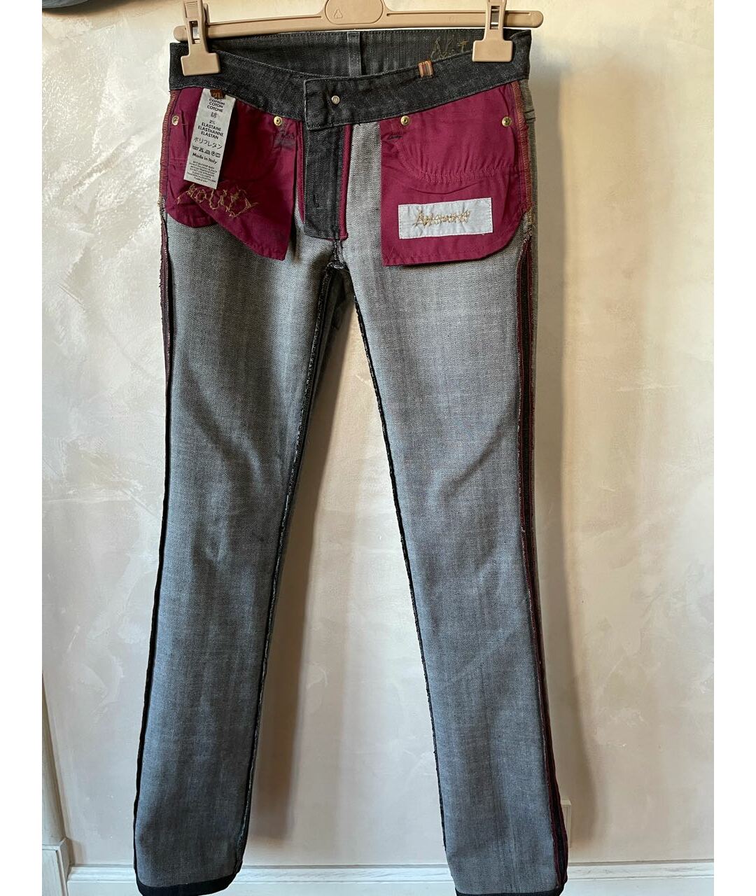 NOTIFY Черные хлопко-эластановые прямые джинсы, фото 3