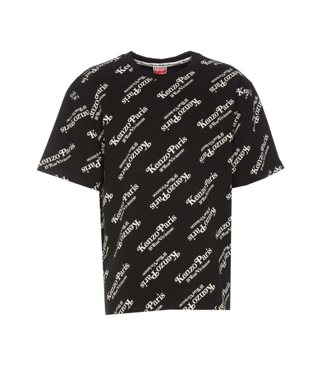KENZO Черная хлопковая футболка, фото 1