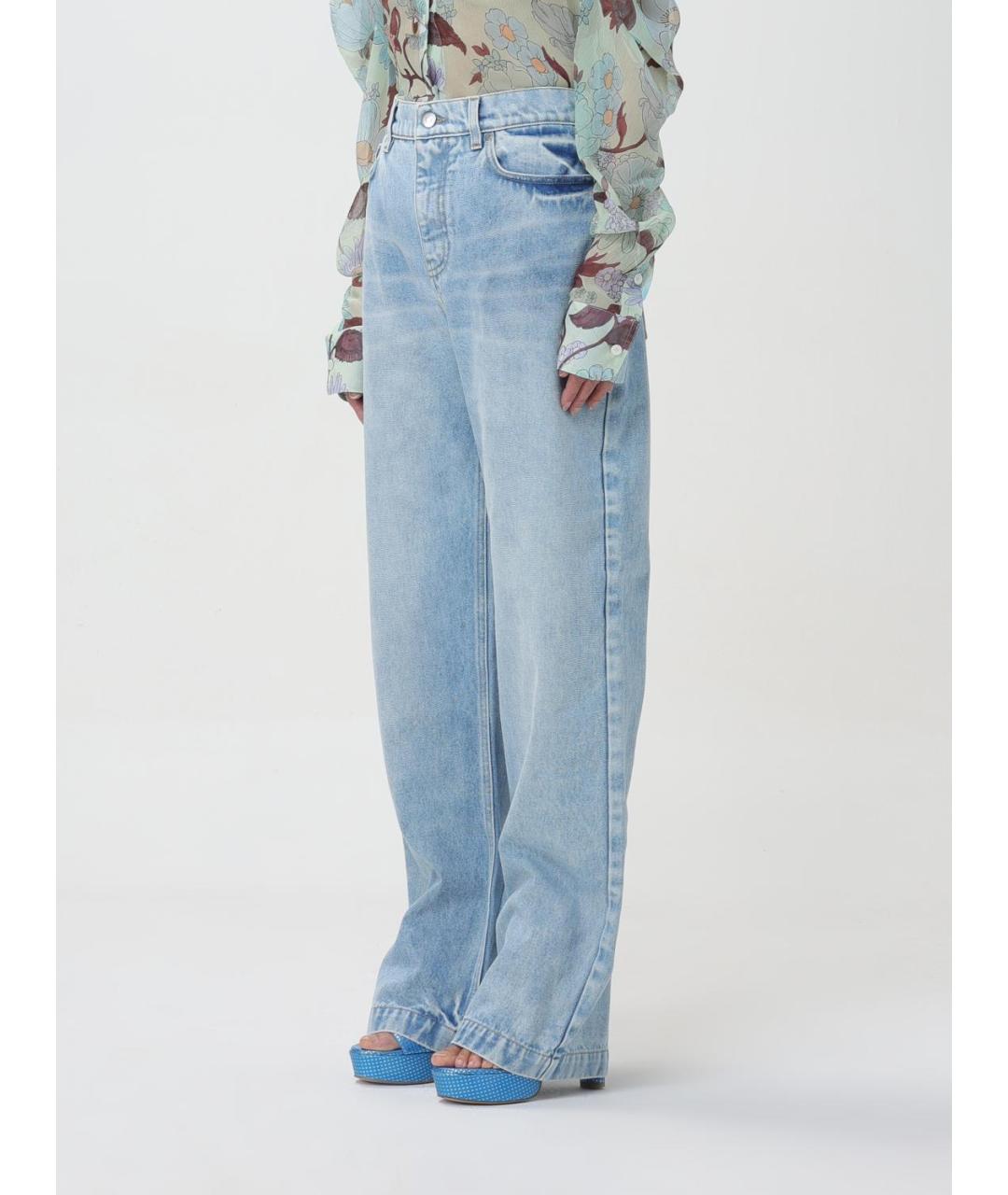 STELLA MCCARTNEY Голубые прямые джинсы, фото 4