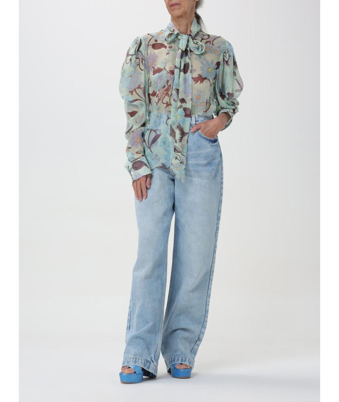 STELLA MCCARTNEY Голубые прямые джинсы, фото 2