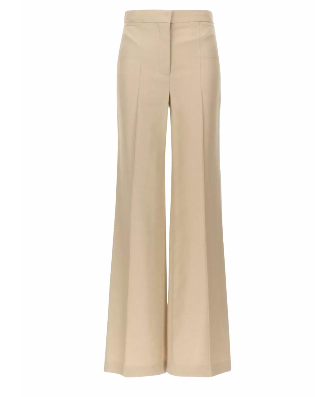 STELLA MCCARTNEY Бежевые прямые брюки, фото 1