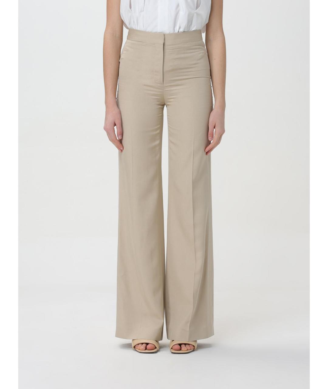 STELLA MCCARTNEY Бежевые прямые брюки, фото 2