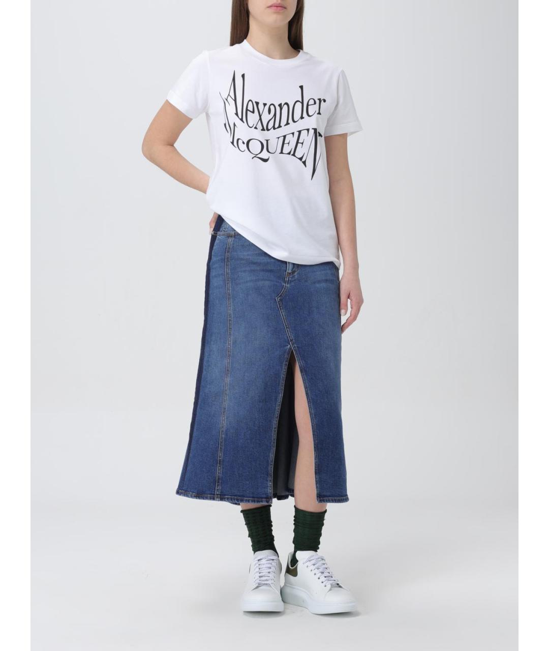 ALEXANDER MCQUEEN Белая футболка, фото 3