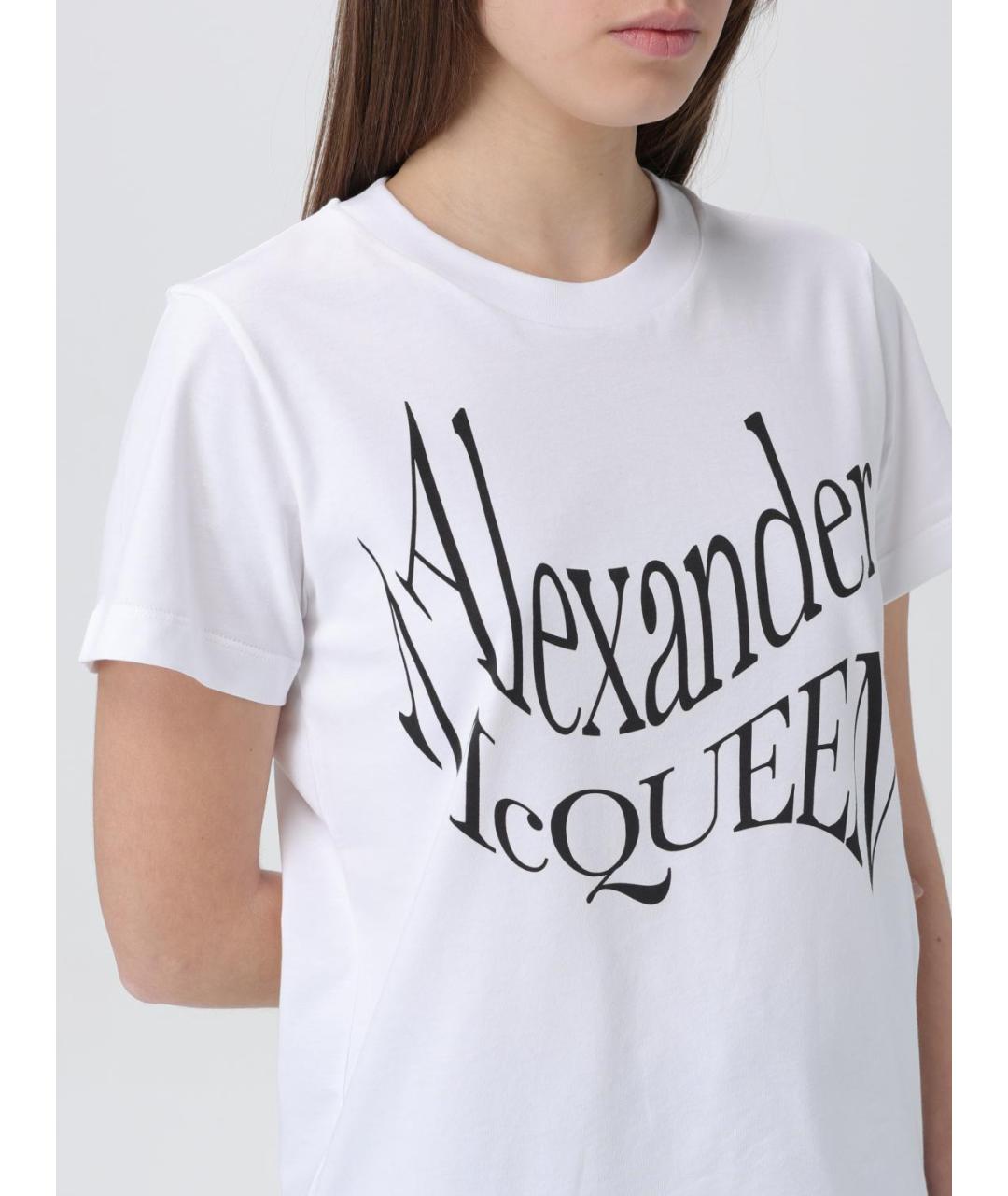 ALEXANDER MCQUEEN Белая футболка, фото 6