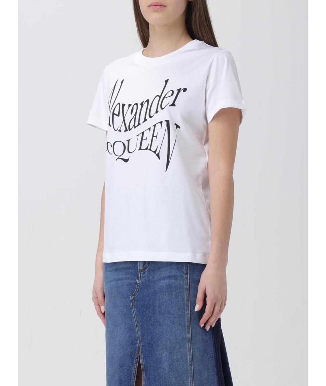 ALEXANDER MCQUEEN Белая футболка, фото 5