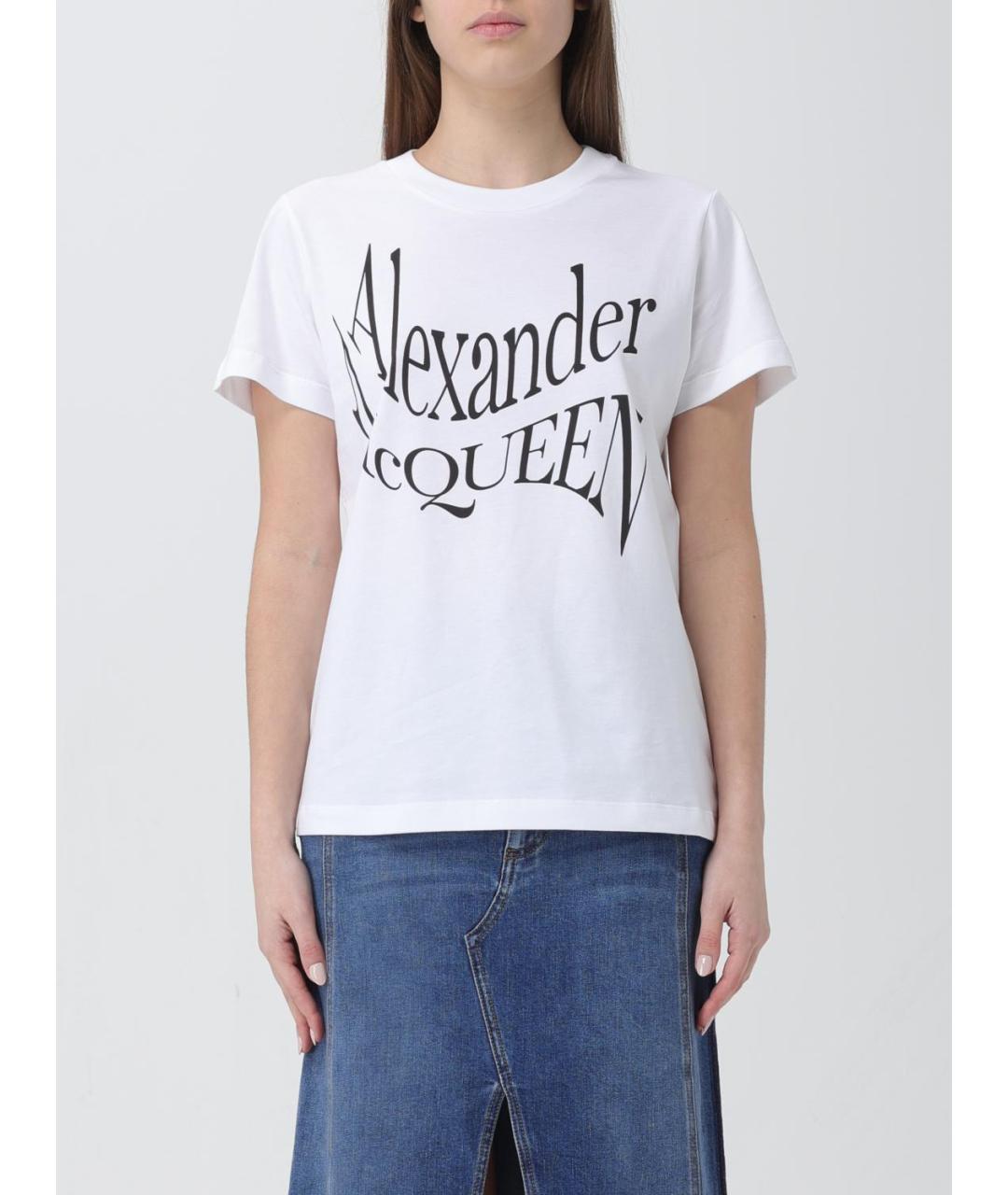 ALEXANDER MCQUEEN Белая футболка, фото 2