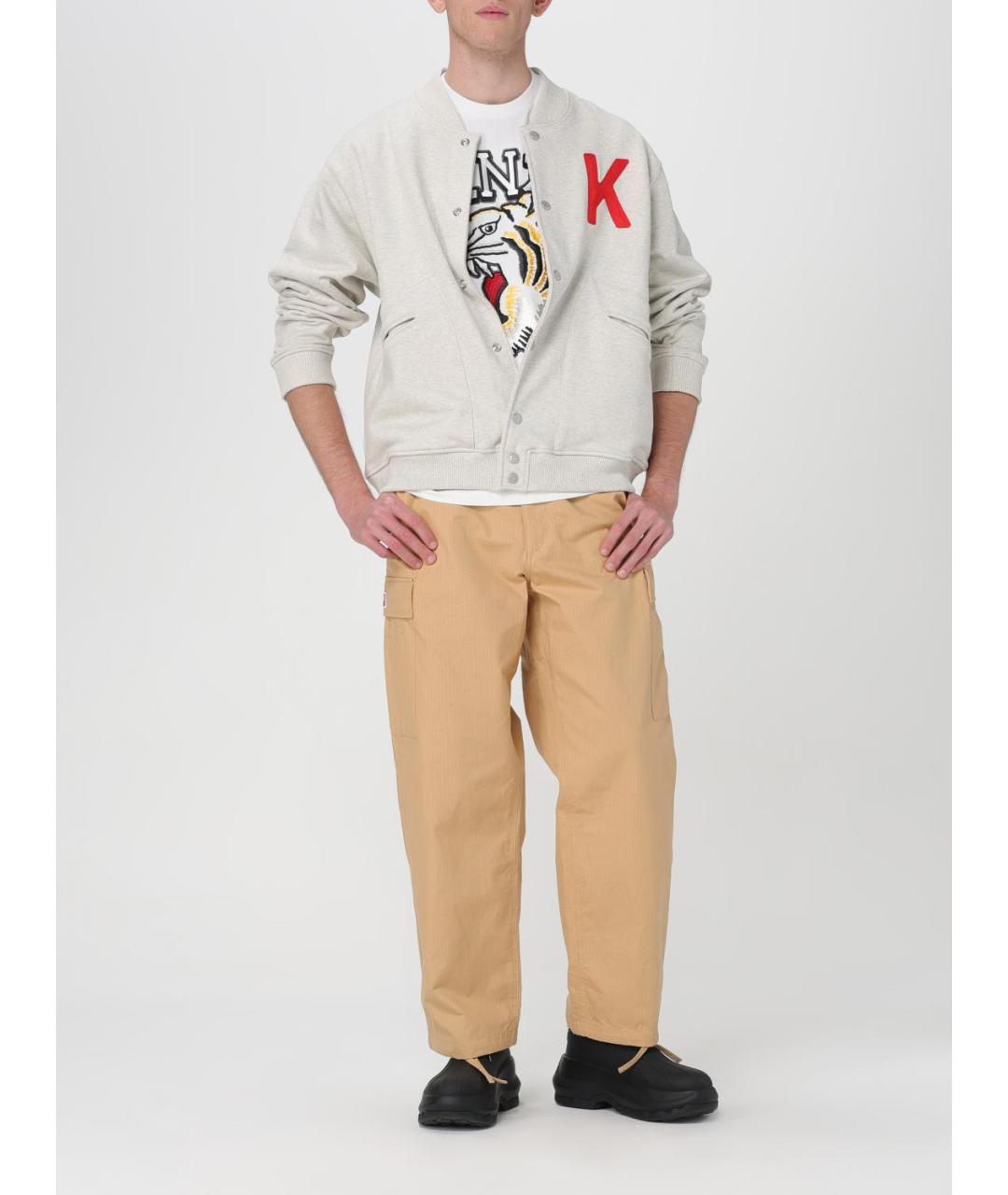 KENZO Белая хлопковая футболка, фото 3
