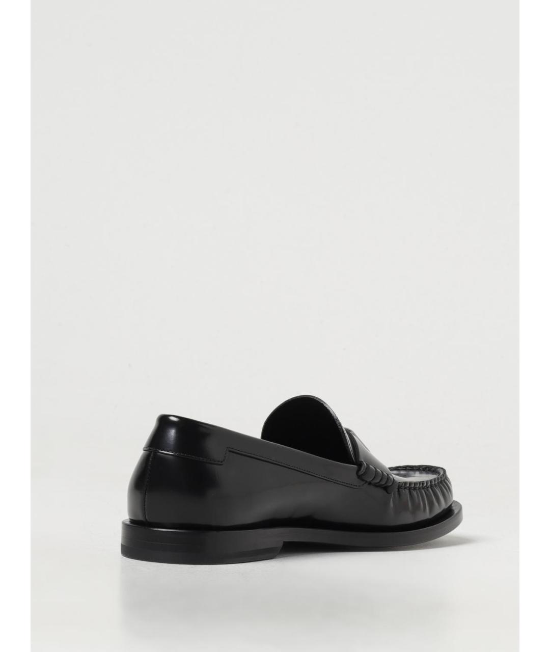 DOLCE&GABBANA Черные кожаные лоферы, фото 3