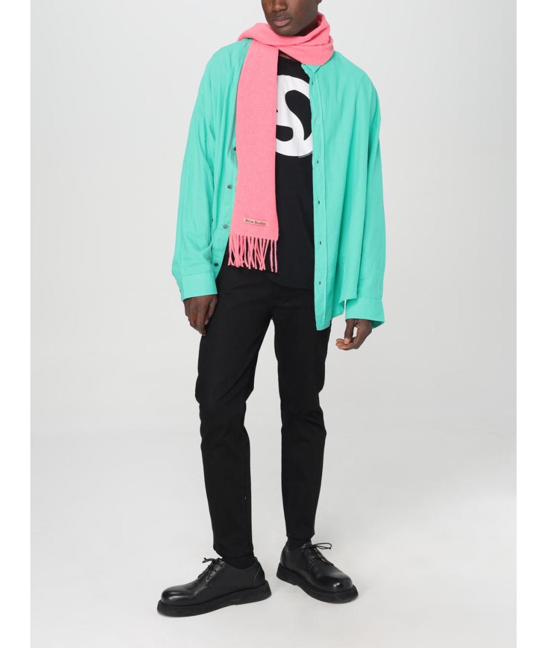 ACNE STUDIOS Черная хлопковая футболка, фото 3