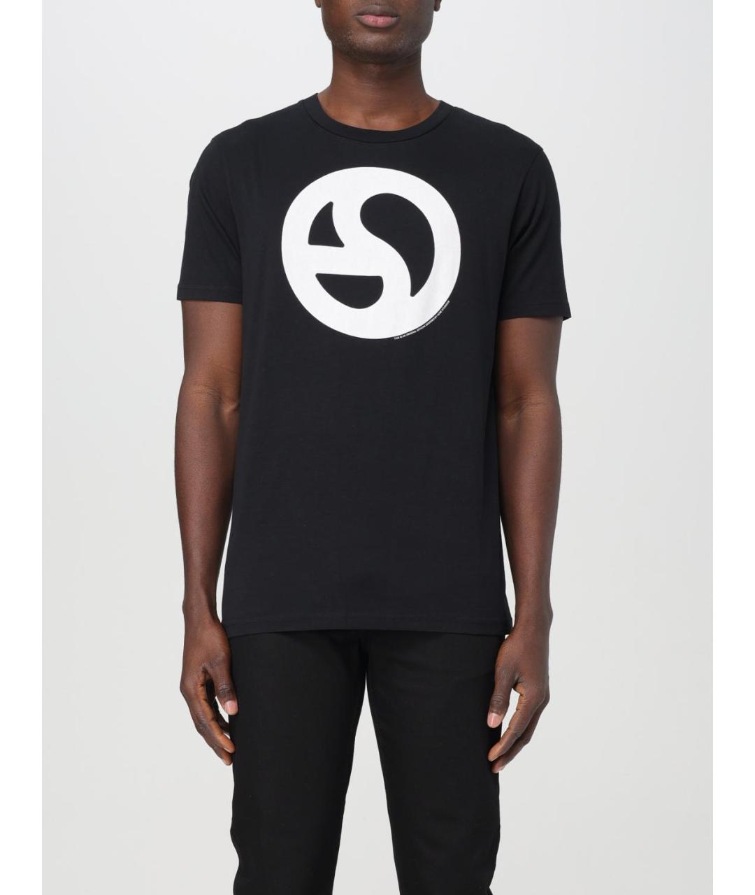 ACNE STUDIOS Черная хлопковая футболка, фото 2
