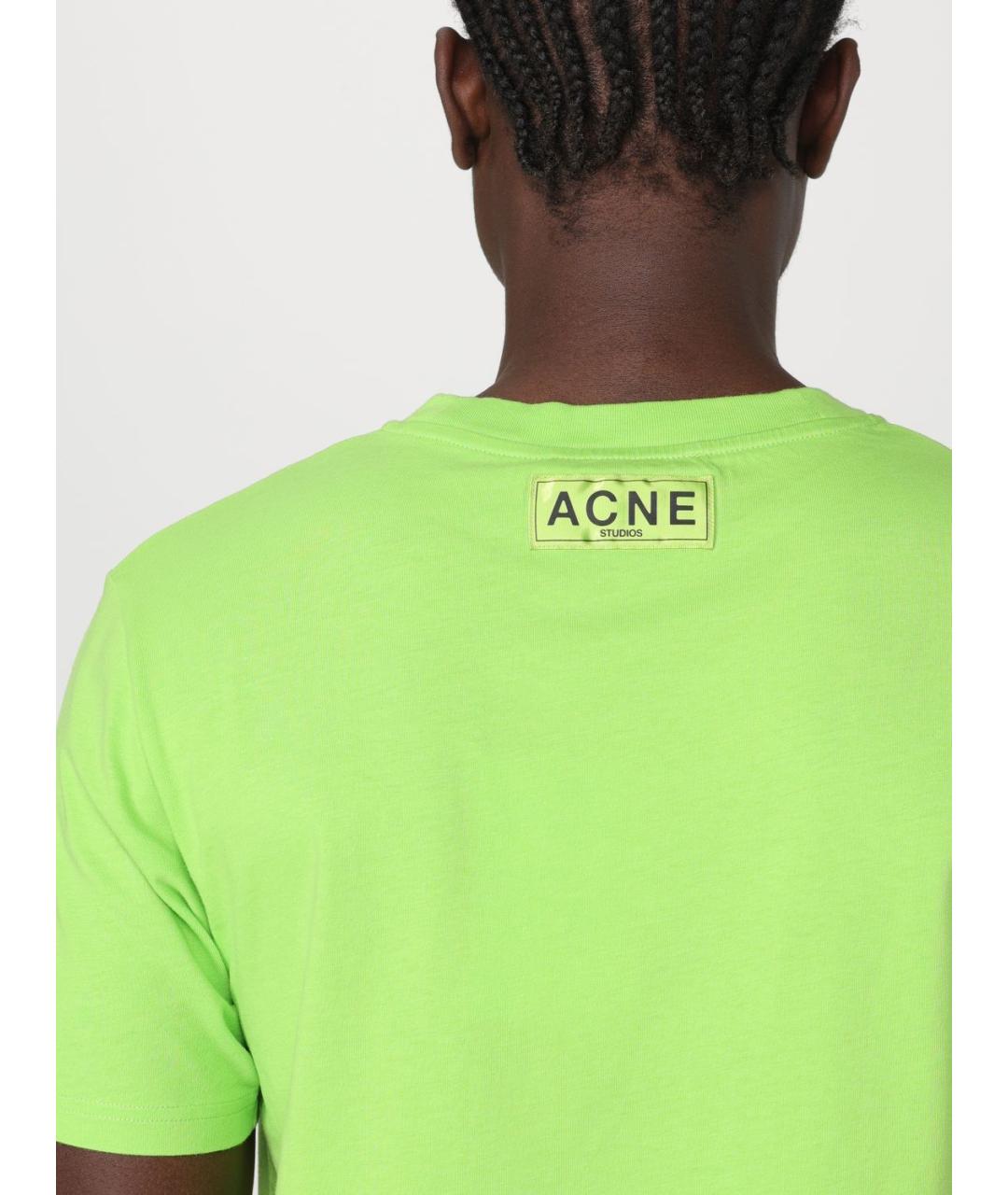 ACNE STUDIOS Зеленая футболка, фото 6