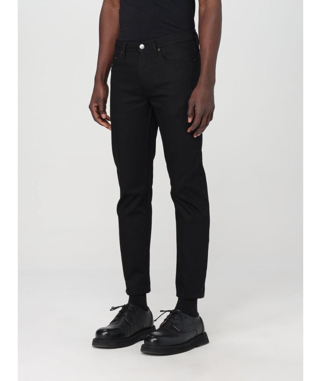ACNE STUDIOS Черные хлопковые прямые джинсы, фото 5