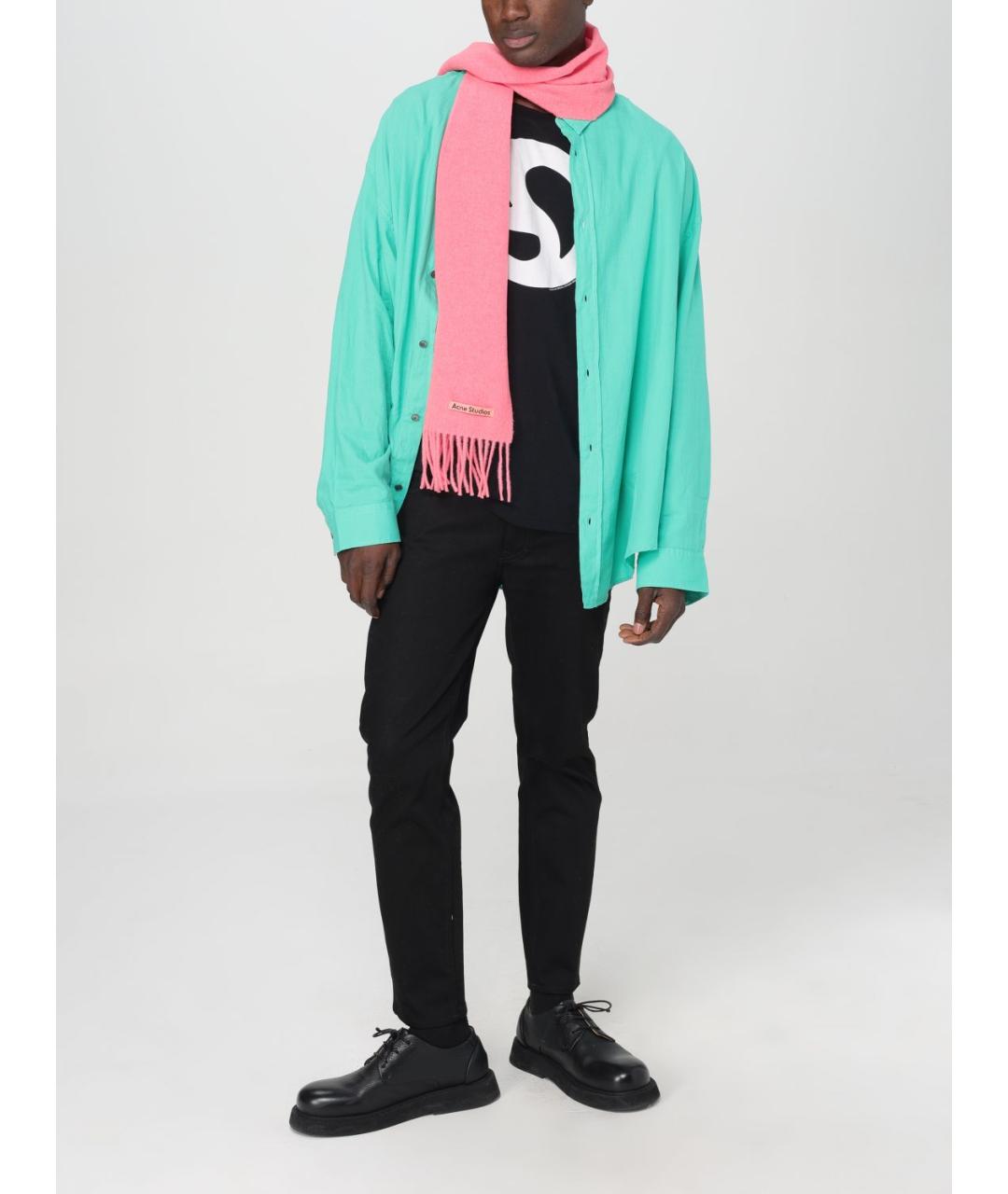 ACNE STUDIOS Черные хлопковые прямые джинсы, фото 3