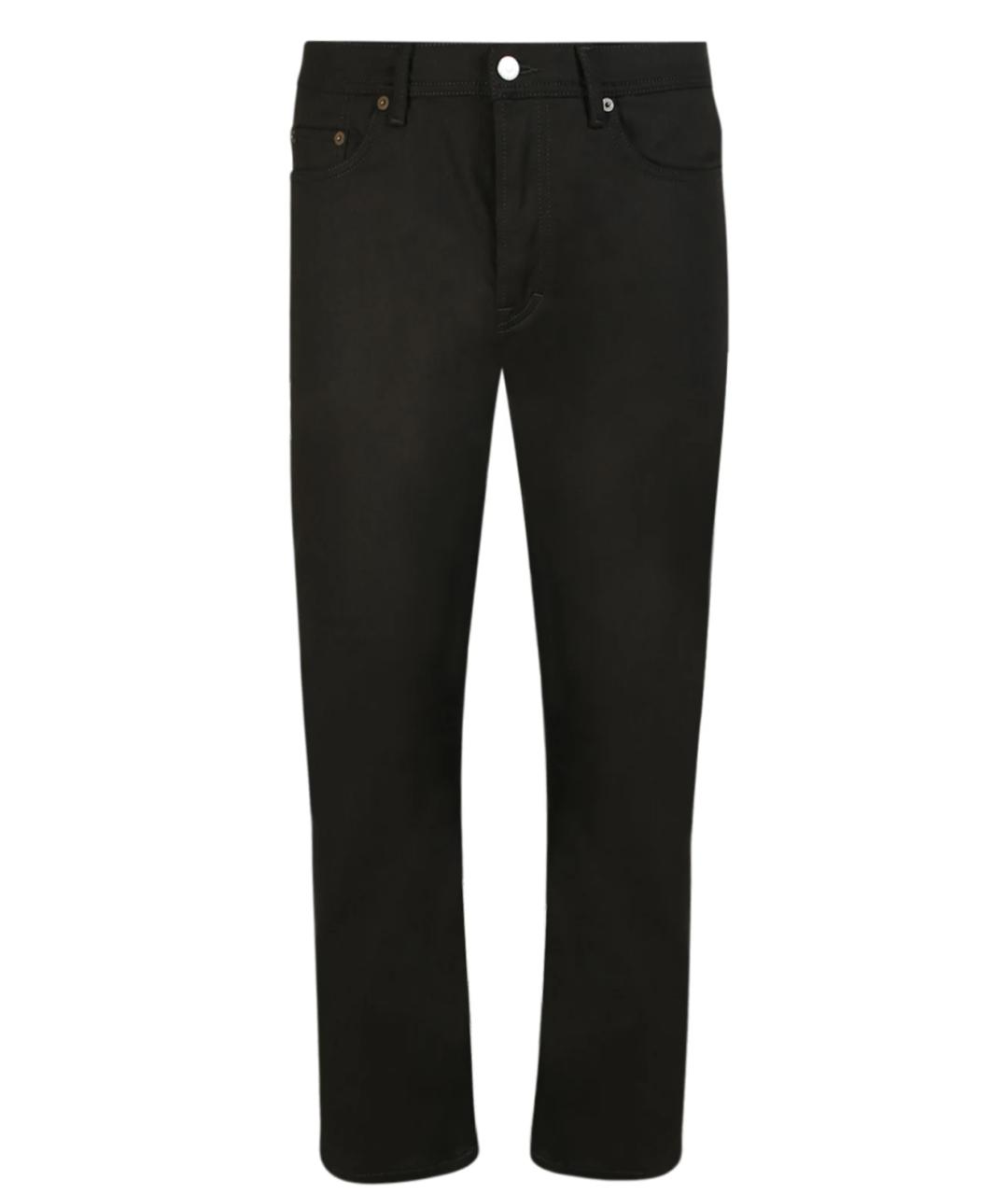 ACNE STUDIOS Черные хлопковые прямые джинсы, фото 1