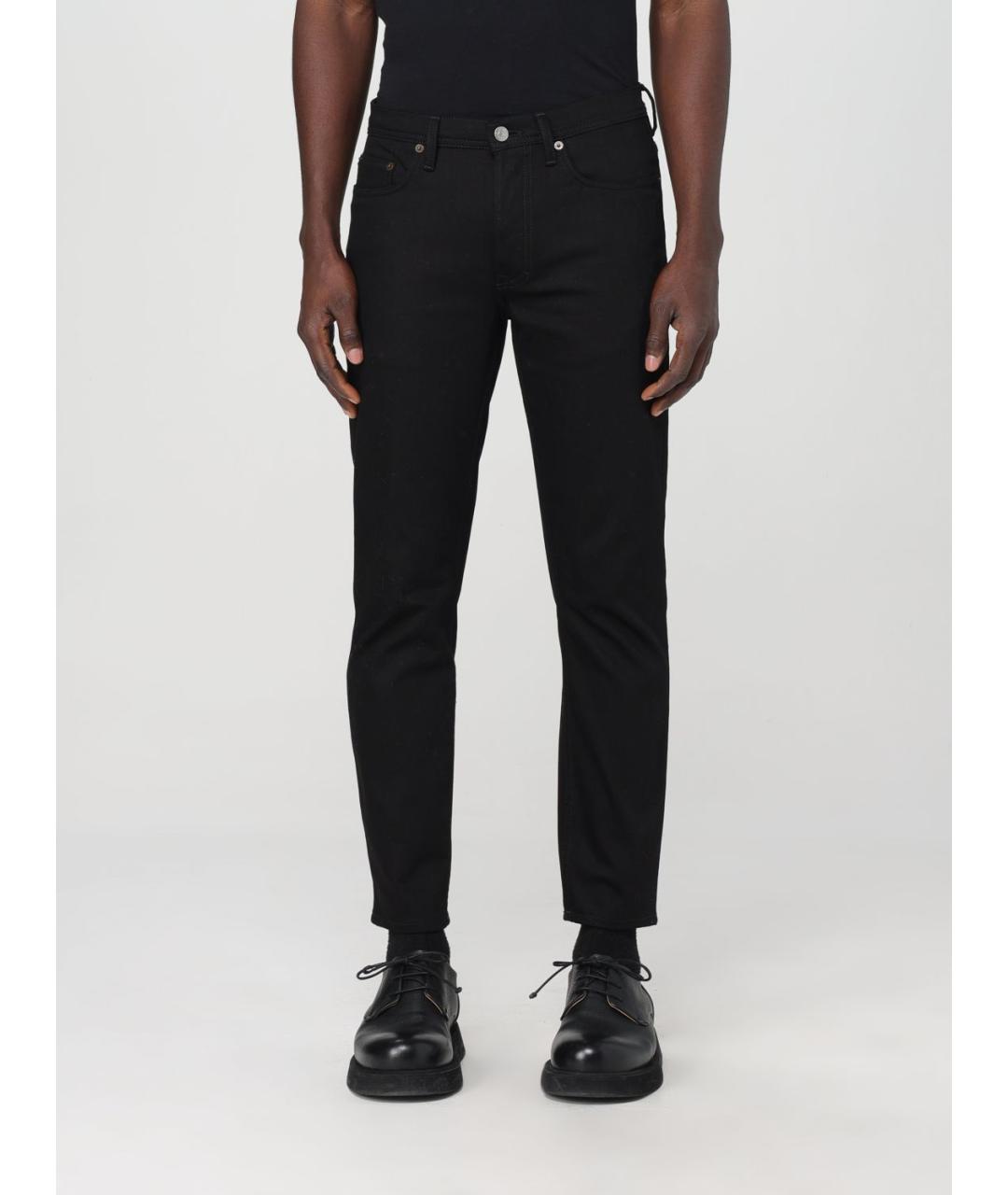 ACNE STUDIOS Черные хлопковые прямые джинсы, фото 2