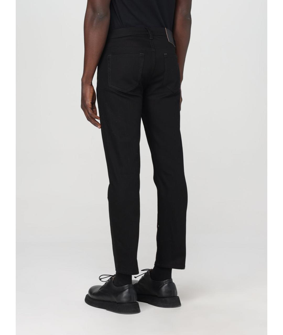 ACNE STUDIOS Черные хлопковые прямые джинсы, фото 4