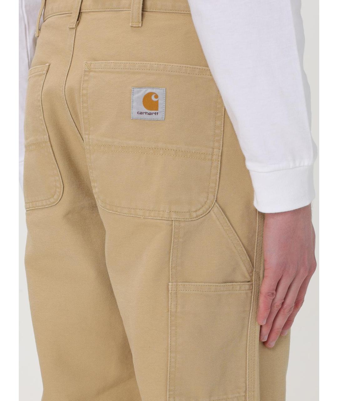 CARHARTT WIP Бежевые повседневные брюки, фото 5