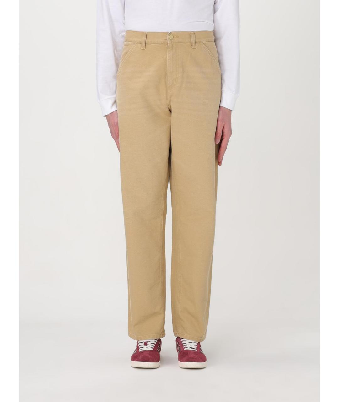 CARHARTT WIP Бежевые повседневные брюки, фото 2